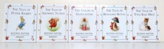 The Peter Rabbit Library. I. The tale of Peter Rabbit - II: The Tale of Squirrel Nutkin - III: The tailor of Gloucester - IV: The tale of Benjamin ...
