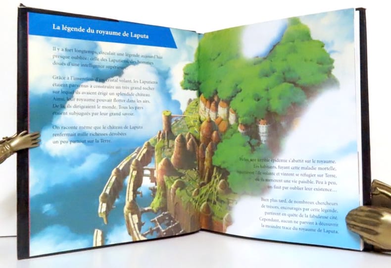 Livre illustré Le Chateau Dans le Ciel Hayao Miyazaki Milan