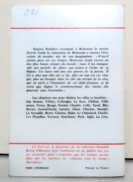 Histoire de Montreux et de ses environs. . Rambert Eugène: 