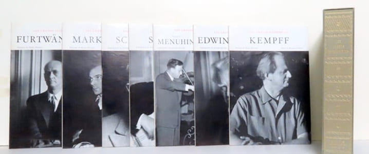 Coffret Les grands interprètes. Kempff - Edwin Fischer - Yehudi Menuhin, Georges Enesco - Segovia - Schuricht - Markévitch - Furtwängler.