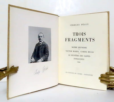 Trois fragments. Notre jeunesse - Victor Marie, Comte Hugo - Le mystère des Saints innocents. . Péguy Charles: 