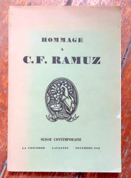 Hommage à C. F. Ramuz. . [Ramuz] Collectif: 