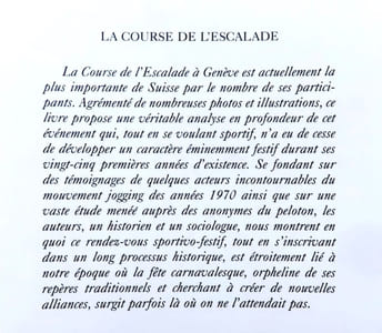 La Course de l'Escalade. Miroir de son temps, héritière des siècles.