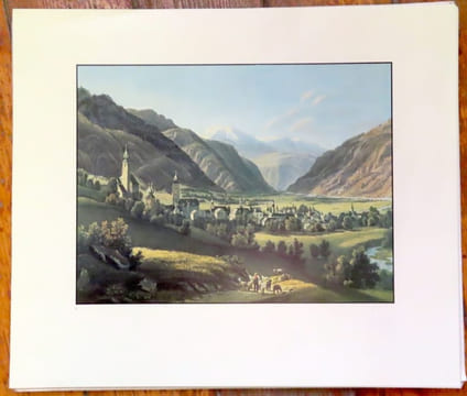 L'estampe topographique du Valais 1548-1850. 18 gravures tirées à part. . Gattlen Anton: