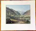 L'estampe topographique du Valais 1548-1850. 18 gravures tirées à part. . Gattlen Anton: 
