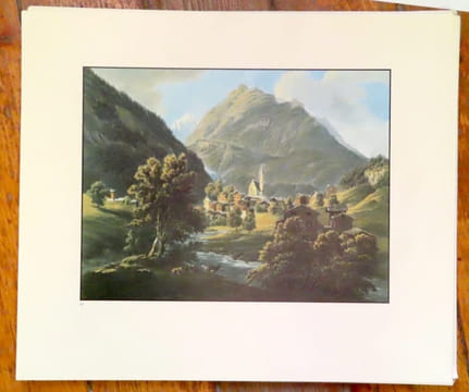 L'estampe topographique du Valais 1548-1850. 18 gravures tirées à part. . Gattlen Anton: