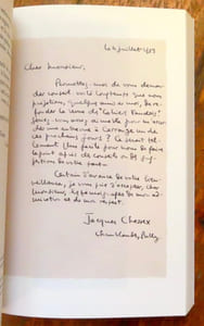 Jacques Chessex, Gustave Roud - Correspondance 1953-1976.