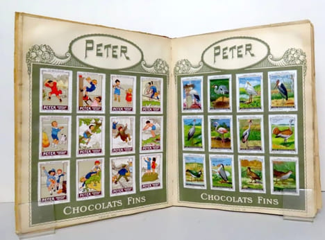 Album timbres. Chocolats Peter, Cailler's, Kohler, Nestlé's.. [NPCK]: 