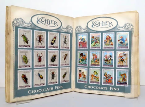 Album timbres. Chocolats Peter, Cailler's, Kohler, Nestlé's.. [NPCK]: 