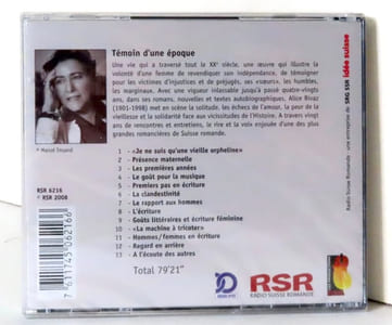 Une figure une voix - Alice Rivaz.
