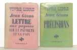 Vivre libre. I: Lettre aux paysans sur la pauvreté et la paix - II: Précisions. . Giono Jean: 