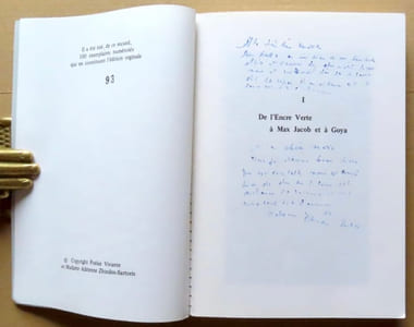 Henri Ferrare, poète de Genève. De l'Encre Verte à Max Jacob et à Goya. Edition du souvenir.