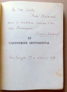 Le calendrier sentimental. Contes Aixois.. Durand Bruno:
