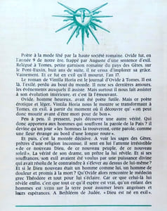 Dieu est né en exil. Journal d'Ovide à Tomes.