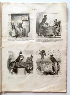 Proudhoniana ou Les socialistes modernes commentés et illustrés par Cham. Album dédié aux propriétaires. . Cham: