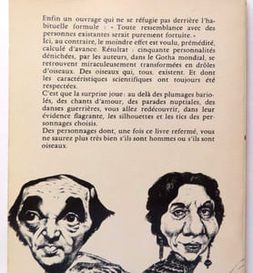 Drôles d'oiseaux.