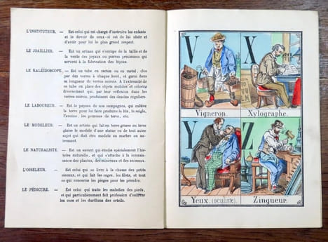 Epinal série rouge- Alphabet des métiers. . [Epinal]: 