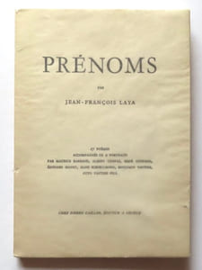Prénoms. 27 poèmes accompagnés de 9 portraits.