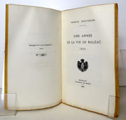 Une année de la vie de Balzac - 1835.  par [Balzac Honoré de] Marcel Bouteron:  - Image 2