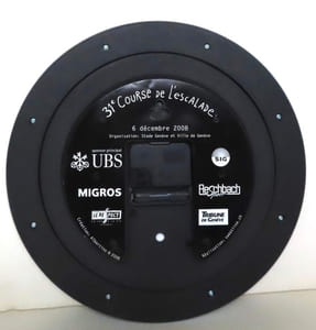 Horloge pour la 31e course de l'Escalade.