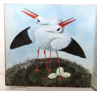 Les animaux en famille - Les cigognes.