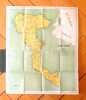 Carte géographique de l'île de Corfou. . 