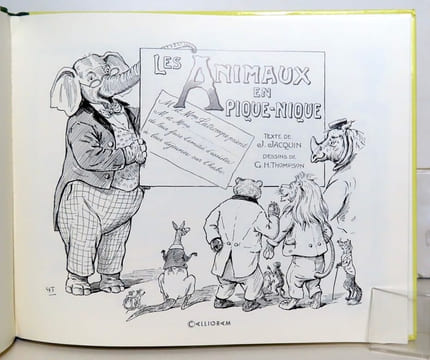 Les animaux en pique-nique. . Jacquin, G.H. Thompson: