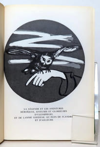 La légende et les aventures héroïques, joyeuses et glorieuses d'Ulenspiegel et de Lamme Goedzak au pays des Flandres et ailleurs.