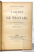 L’argent et le travail.  par Tolstoï Léon, Zola Emile (préface):  - Image 3