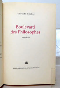 Boulevard des Philosophes.