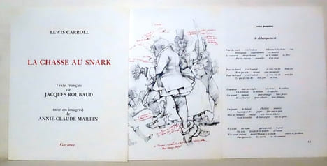 La Chasse au Snark. Texte français de Jacques Roubaud. Mise en image(s) de Annie-Claude Martin.. Carroll Lewis, Roubaud Jacques, Martin Annie-Claude: