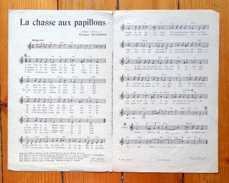 La chasse aux papillons. . Brassens Georges: