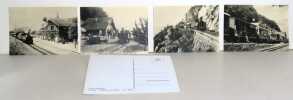 6 cartes postales anciennes - Chemin de fer Yverdon-Sainte-Croix. . [Chemin de fer Yverdon-Sainte-Croix]: 