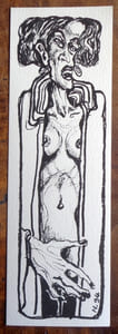 Petite sérigraphie en noir.