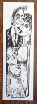 Petite sérigraphie en noir. . Nicollet Jean-Michel: