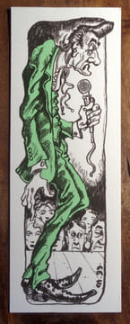 Petite sérigraphie en deux tons. . Nicollet Jean-Michel:: 