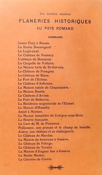 Pérégrinations historiques au pays romand. Châteaux, ruines, monastères, habitations d'hommes célèbres, etc. . Jamin Philip: