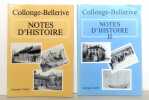 Collonge-Bellerive, notes d'histoire I & II. . Curtet Georges: 