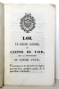 Loi du 6 juin 1829, sur quelques points de la procédure criminelle. . [Droit]: 