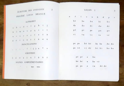 Syllabaire spécial permettant à un aveugle d'enseigner à un enfant voyant les éléments de la lecture et à un voyant d'initier au Braille un enfant aveugle. 2e édition entièrement renouvelée d'après le plan de l'ouvrage primitif.