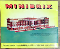 Minibrix book. The complete building system in miniature with All-Rubber bricks. 