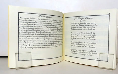 Les airs de musique de Monsieur Lambert, Maistre de la Musique de la Chambre du Roy, gravez par Richer, corrigez de nouveau de plusieurs fautes de graveure.