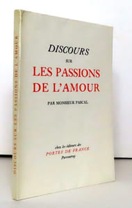 Discours sur les passions de l'amour. 