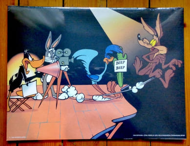 Bugs Bunny, Wile E. Coyote, Road Runner (Bip Bip), Daffy Duck - Tournage.