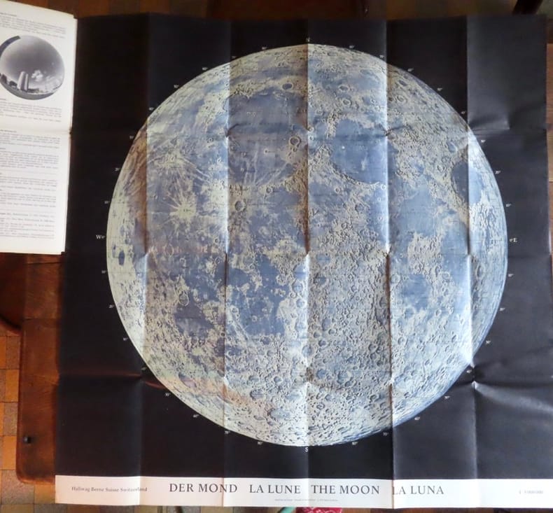 La lune - Der Mond - The moon - La luna. Carte au 1:5 000 000. . 