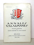 Annales valaisannes. Bulletin trimestriel de la Société d'Histoire du Valais romand. Mélanges publiés à l'occasion du jubilé de la Société (1916-1965).  par [Valais] Jean-Paul Willoud, Jean-Daniel Candaux et al.:  - Image 1