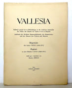 Vallesia - Répertoire des tomes I-XXX (1946-1975) / Register zu den Bänden I-XXX (1946-1975).  par [Valais] Béatrice Jordan: 