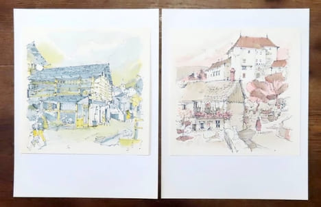 12 bourgs et cités en terre romande. . Perrenoud [Jacques]: