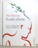 Feuilles d'herbe. . Whitman Walt, Delerm Philippe (préface), Ferri Michele (ill.): 