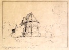 Chapelle de St. Roch (choeur) dessinée par Samuel Naef en 1818. Démolie en 1820 / Chapelle de la maladrerie au Clos de Bulle près Lausanne (Chapelle ...